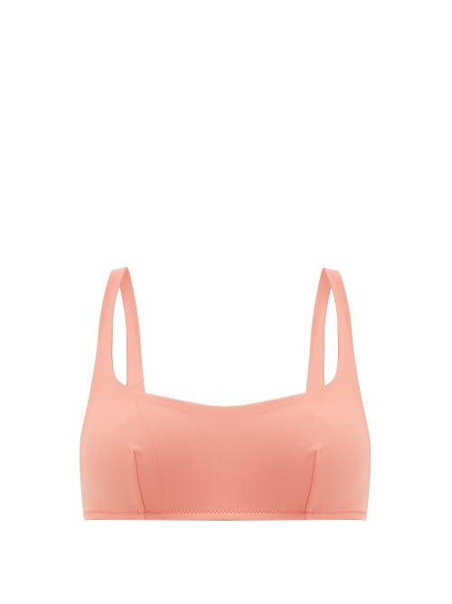 Matchesfashion.com Araks - Quinn Scoop-neck Bikini Top - Womens - Pink