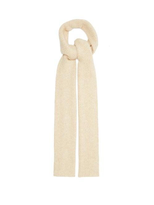 Lauren Manoogian - Double-knitted Merino-blend Scarf - Womens - Cream