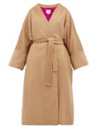 Matchesfashion.com Roksanda - Larisa Belted Wool Blend Coat - Womens - Camel