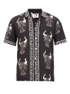 Matchesfashion.com Endless Joy - Larnax Aloha Printed Silk Shirt - Mens - Black Multi