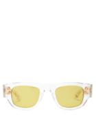 Matchesfashion.com Dita - Muskel Square Acetate Sunglasses - Mens - Clear