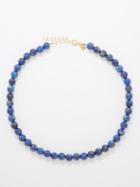 Hermina Athens - Lapis Lazuli & Gold-plated Necklace - Womens - Blue