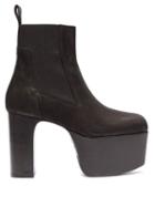 Matchesfashion.com Rick Owens - Platform Leather Chelsea Boots - Womens - Black