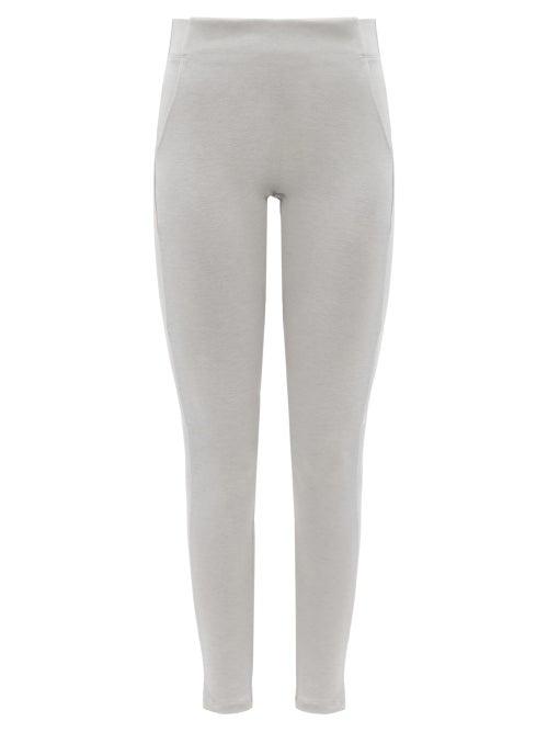Ladies Lingerie Lunya - Restore Cotton-jersey Leggings - Womens - Light Grey