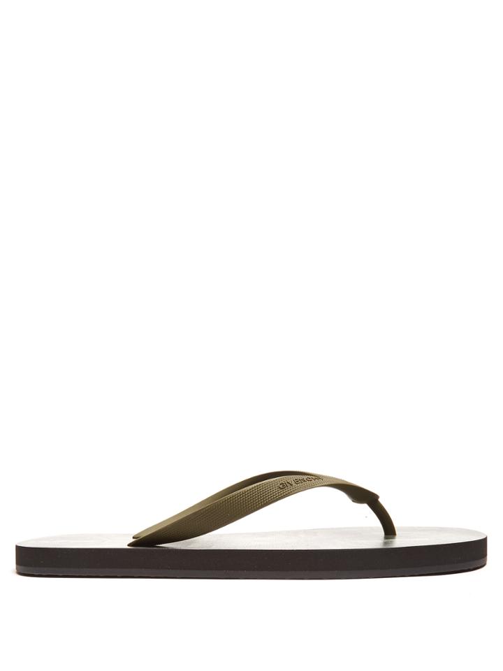 Givenchy Dollar Bill-print Flip Flops
