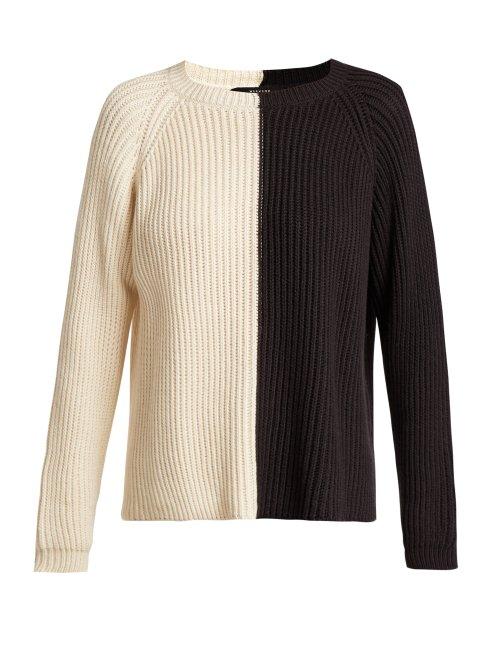 Matchesfashion.com Weekend Max Mara - Atalia Sweater - Womens - Black Cream
