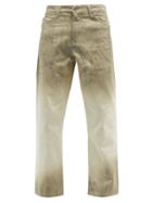 A-cold-wall* - Corrosion Faded Denim Jeans - Mens - Beige Multi