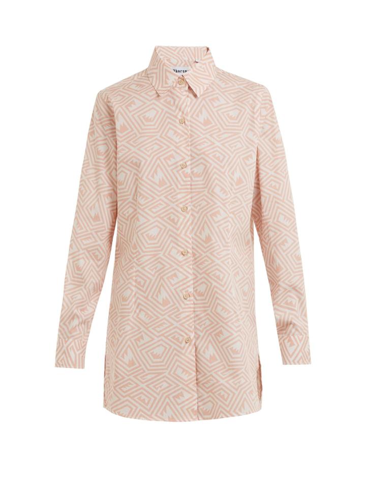 Thorsun Georgie Maze-print Cotton Shirt