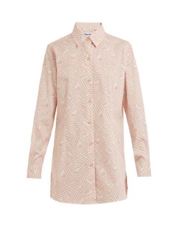 Thorsun Georgie Maze-print Cotton Shirt