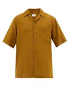 Matchesfashion.com Ami - Cuban Collar Poplin Shirt - Mens - Bronze