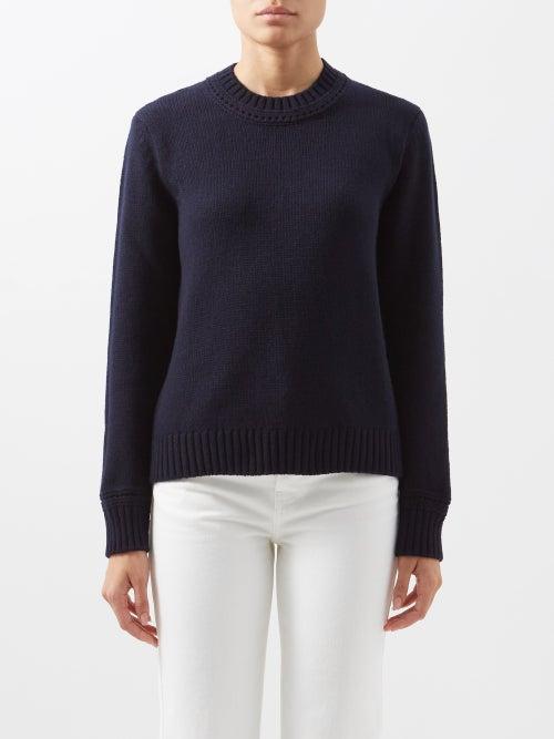 A.p.c. - Margery Wool Sweater - Womens - Navy