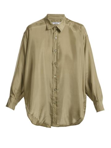 Katharine Hamnett Nicola Batwing-sleeved Silk Top