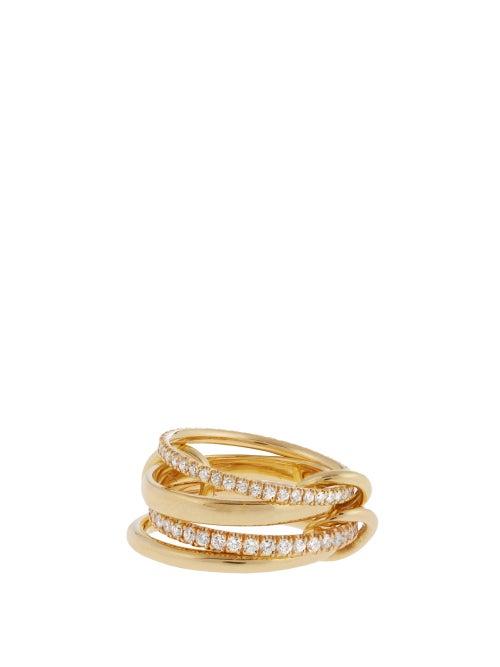 Matchesfashion.com Spinelli Kilcollin - Polaris 18kt Gold & Diamond Ring - Womens - Gold