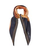 Matchesfashion.com Mary Mccartney - Daisy Roots Print Silk Scarf - Womens - Nude