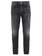 Matchesfashion.com Saint Laurent - Faded Straight Leg Jeans - Mens - Black