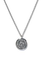 Matchesfashion.com Tom Wood - Angel Coin Pendant Sterling-silver Necklace - Mens - Silver