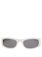 Matchesfashion.com Celine Eyewear - Oval Acetate Sunglasses - Womens - White