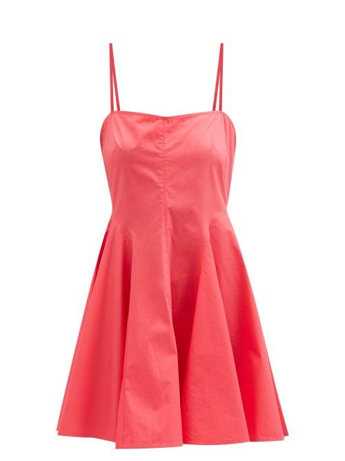 Three Graces London - Alma Cotton Mini Dress - Womens - Fuschia