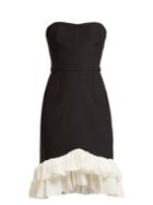 Matchesfashion.com Emilio De La Morena - Coretta Ruffled Cocktail Dress - Womens - Black