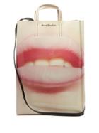 Matchesfashion.com Acne Studios - Baker Large Lip Print Tote Bag - Womens - Pink