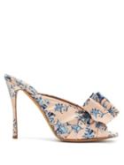 Matchesfashion.com Tabitha Simmons - X Johanna Ortiz Lollie Floral Print Silk Mules - Womens - Pink Multi