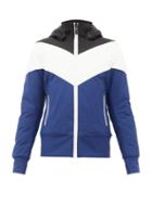 Matchesfashion.com Fusalp - Lia Chevron-quilted Hooded Jacket - Womens - Blue Multi