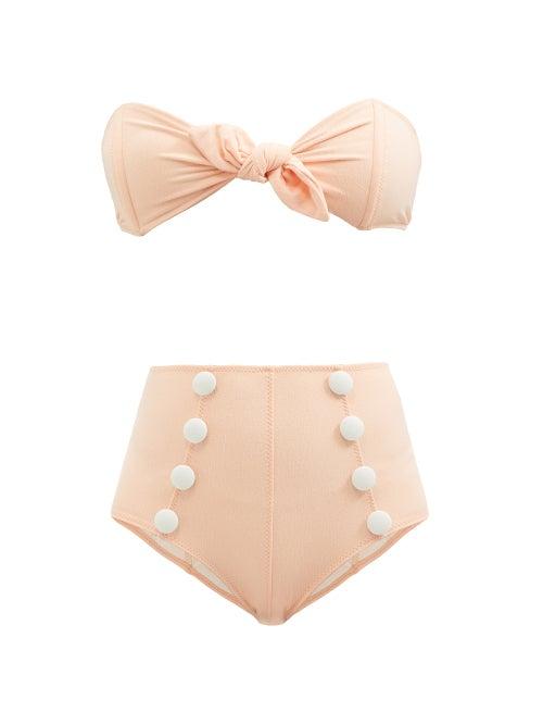 Ladies Beachwear Lisa Marie Fernandez - Poppy Strapless High-rise Bikini - Womens - Pink