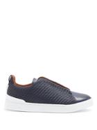 Ermenegildo Zegna Triple Stitch Low-top Leather Trainers