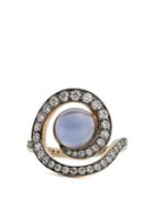 Noor Fares Diamond, Amethyst & Yellow-gold Ring