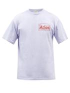 Aries - Kebab-print Cotton-jersey T-shirt - Mens - Light Purple