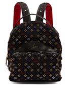 Matchesfashion.com Christian Louboutin - Backloubi Small Glitter Jacquard Backpack - Womens - Black Multi