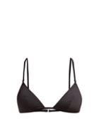 Matchesfashion.com Solid & Striped - Lulu Triangle Bikini Top - Womens - Black