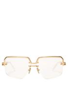 Céline Eyewear Gold-tone Top Frame Sunglasses