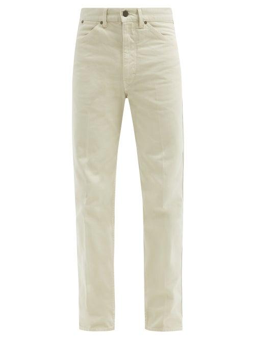 Matchesfashion.com Lemaire - Tapered-leg Jeans - Mens - Cream