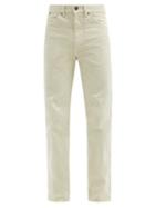 Matchesfashion.com Lemaire - Tapered-leg Jeans - Mens - Cream
