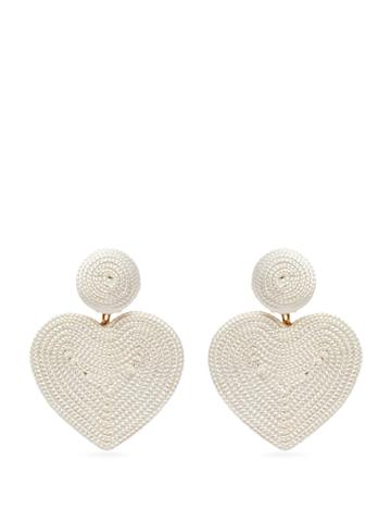 Rebecca De Ravenel Cora Heart Cord Earrings