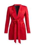 Matchesfashion.com Blaz Milano - Royal Delight Double Breasted Crepe Blazer - Womens - Red
