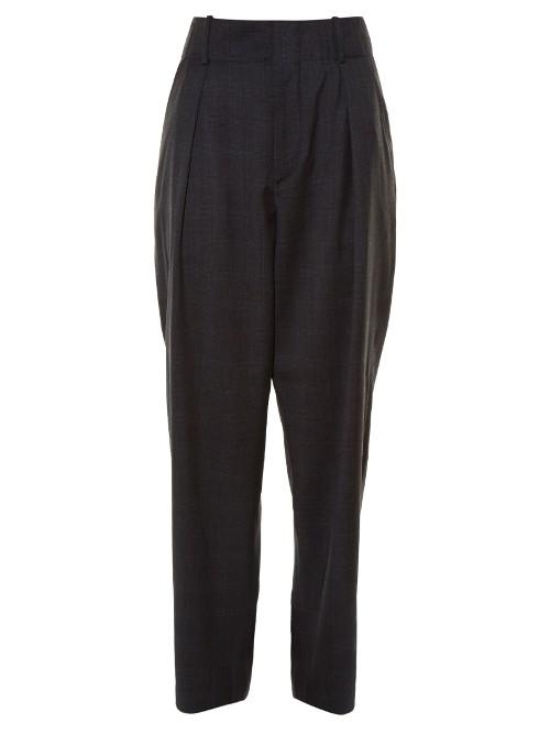 Isabel Marant Étoile Ned Checked Straight-leg Trousers