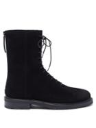 Legres - 08 Lace-up Suede Boots - Womens - Black