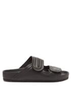 Mens Shoes Birkenstock X Toogood - Mud Larker Leather Slides - Mens - Black