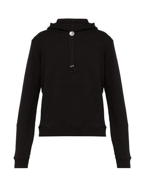 Matchesfashion.com Saint Laurent - Cotton Hoody - Mens - Black