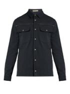 Bottega Veneta Intrecciato Leather-trimmed Cotton Jacket
