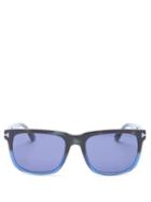 Matchesfashion.com Tom Ford Eyewear - Stephenson Gradated Square Acetate Sunglasses - Mens - Blue