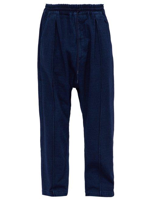 Matchesfashion.com Kuro - Cotton Jersey Track Pants - Mens - Indigo
