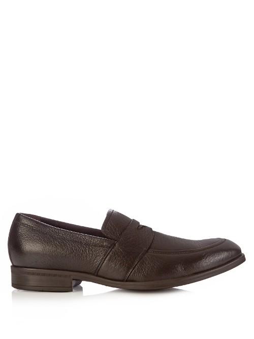 Ermenegildo Zegna Slip-on Leather Loafers