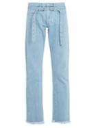 Marques'almeida Belted Double-loop Denim Jeans