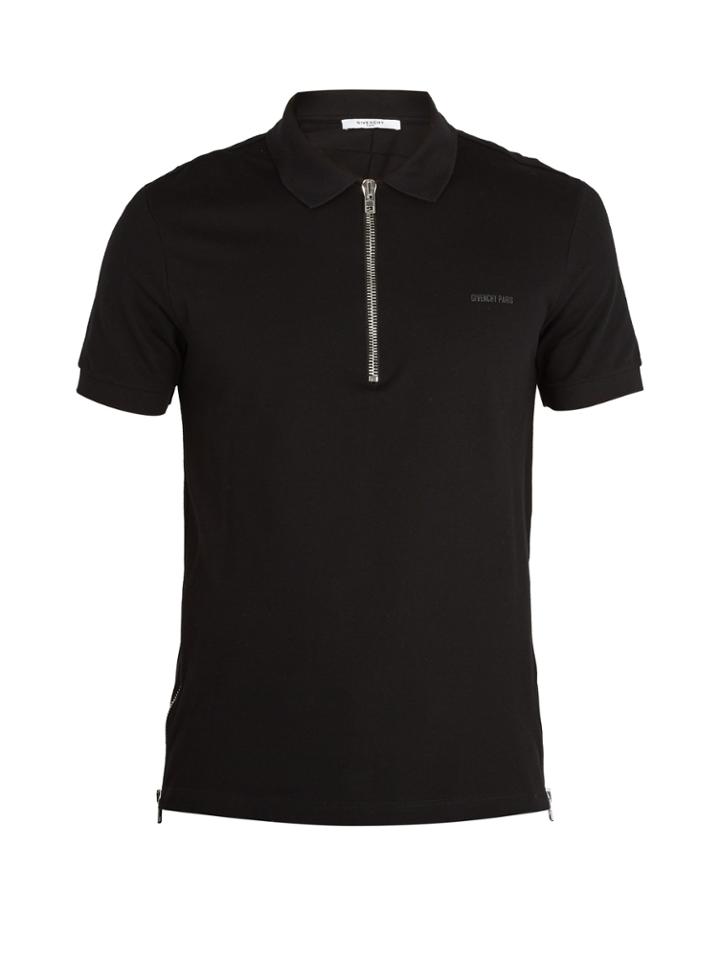 Givenchy Cuban-fit Half-zip Polo Shirt