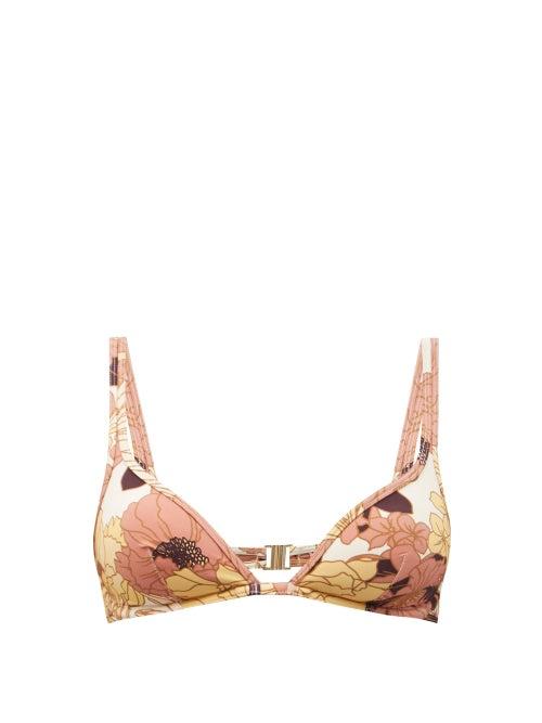 Matchesfashion.com Ephemera - Maui Underwired Recycled Fibre-blend Bikini Top - Womens - Orange Multi