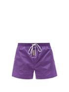 Matchesfashion.com Dsquared2 - Logo-print Swim Shorts - Mens - Purple