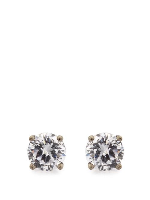 Bottega Veneta Cubic-zirconia And Silver Earrings